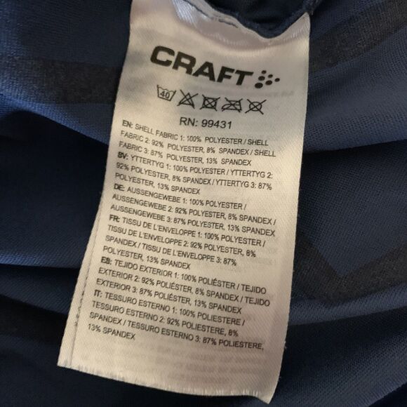 Craft Cycling Full Zip Vent Air Wind Jacket Women’s Sz M Turquoise Blue *flaws - Picture 10 of 11